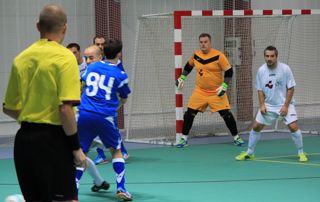 match de foot en salle